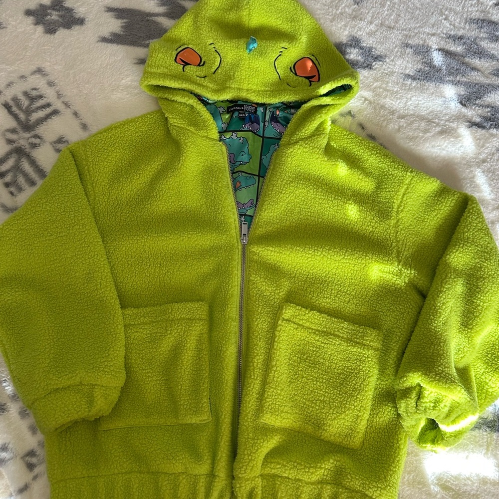 Dolls Kill x Rugrats Reptar oversized full zip hoodie